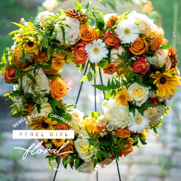Square Funeral Wreath Stand
